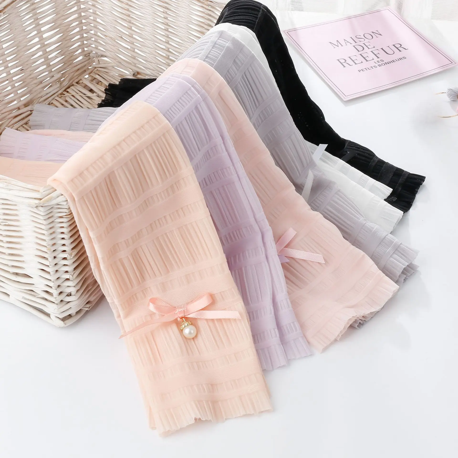 Женские митенки рукав манжеты перчатки Девушка спандекс ice silk шифон женский