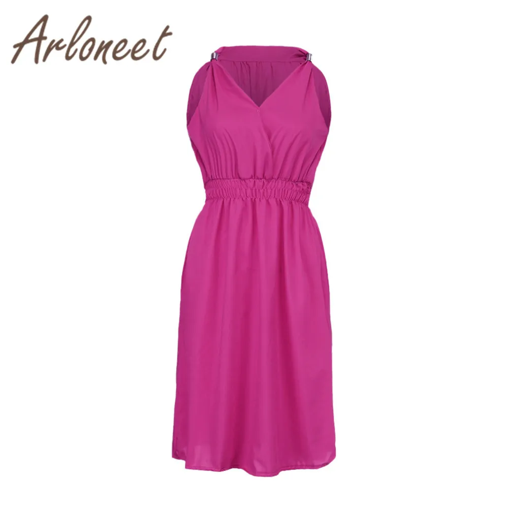 Одежда arloneet, женское платье для беременных, Vestidos, однотонное платье на бретелях с v-образным вырезом, Повседневное платье без рукавов, Летняя женская одежда pregnanct