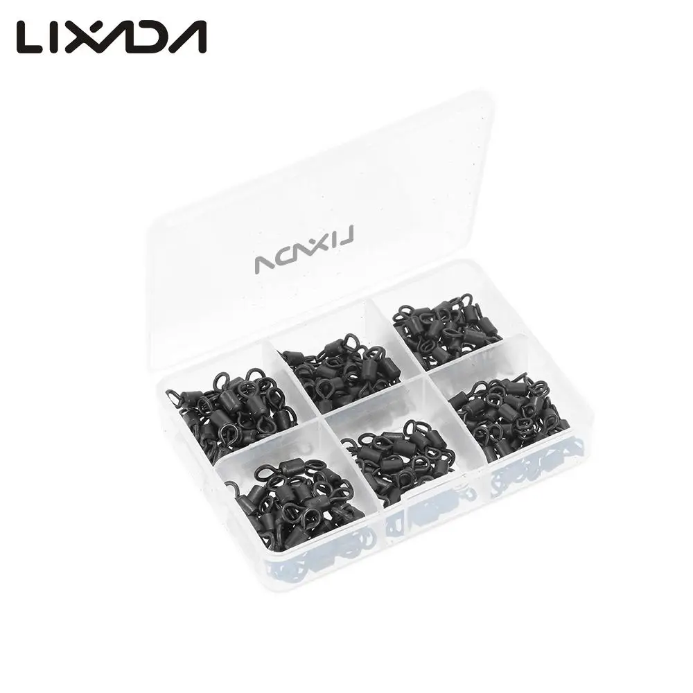 

Lixada 150pc/lot 2# 3# 4#Fishing Tackle Accessories Fishing Swivels Rolling Swivel Connector Solid Rings Sea Lake Fishing