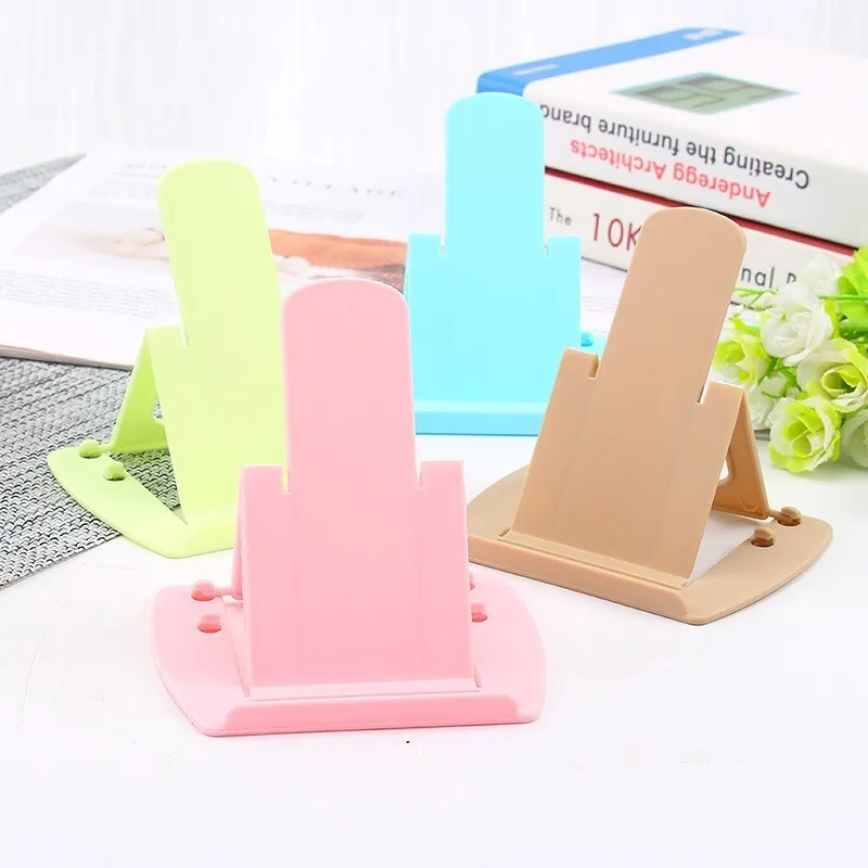  Universal Kunststoff 2 Ständen Schreibtisch Handy Halter Soporte Celular Blau Rosa Candy Farbe Schr