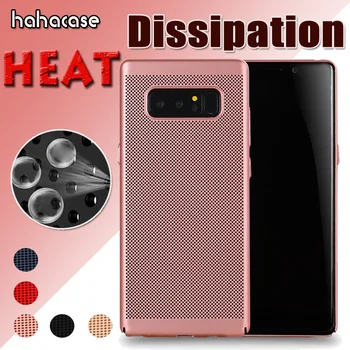 

50pcs Porous Mesh Heat Dissipation Hard PC Case For Samsung S10 E S9 S8 Plus Note 10 9 8 M30 M20 M10 A70 A40 A20E A8S A6S Cover