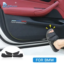 Автомобильный межкомнатный дверной анти-грязный коврик анти-кик Накладка двери защитная крышка для BMW F30 F34 F10 F48 F25 F26 F15 F16 F01 G30 G32 G01