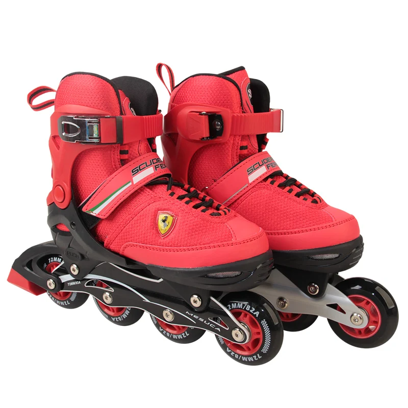 المهنية الأسطوانة مضمنة تزلج الأسطوانة المراهقين الصبي أحذية التزلج انزلاق التزلج patines حذاء تزلج بعجلات