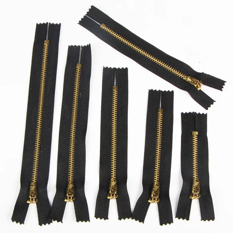 20pcs/lot 4 copper zipper 10cm/13cm/15cm/18cm black auto lock Zipper