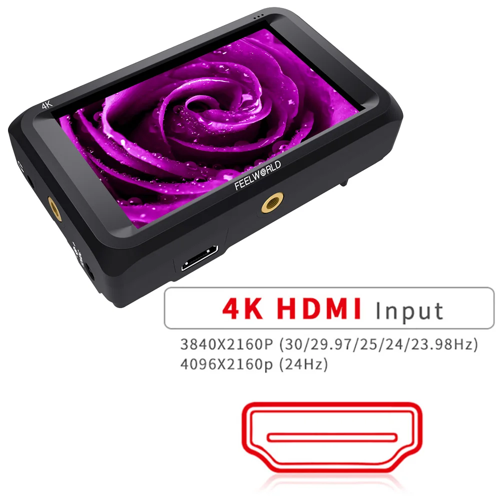 Feelworld S450 M 4 5 дюймов Камера полевой монитор HD 1280x800 IPS экран 3G SDI 4K HDMI внешний дисплей