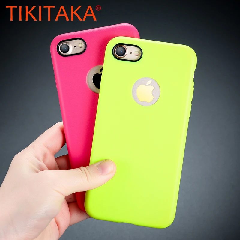 

Simple Solid Candy Color Plain Phone Case For iPhone 8 7 6 6S Plus 5 5S SE Coque Soft TPU Silicon Full Back Cover Cases Capa