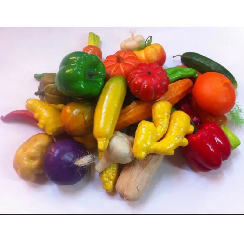 10 Pcs A Pack DIY Environmental Artificial Fruits Fake Vegetables