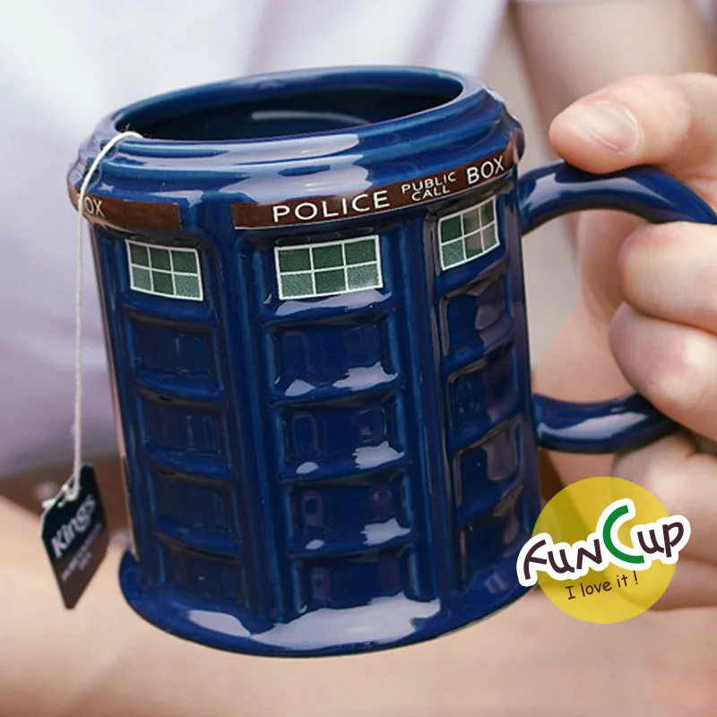 Кружка Doctor Who классическая круглая кружка ТАРДИС для полицейских участков