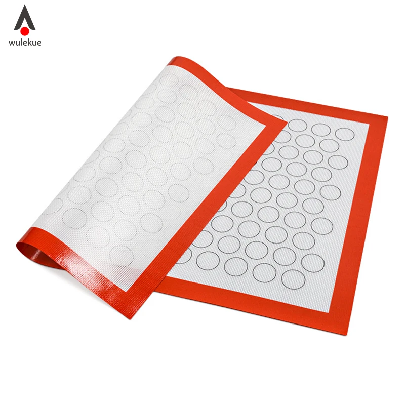 

Silicone Baking Mat Heat Resistant glass fiber Dough Rolling Sheet Pad with Scale For Cake Cookie Kitchen Accessories