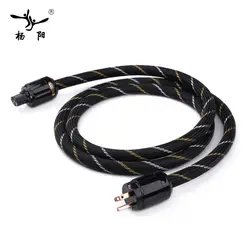 YYAUDIO Hifi Чистая медь мощность кабель Высокое качество США Стандартный Мощность Шнур для DVD Amplifer мультимедиа 1 м 2 м 3 м