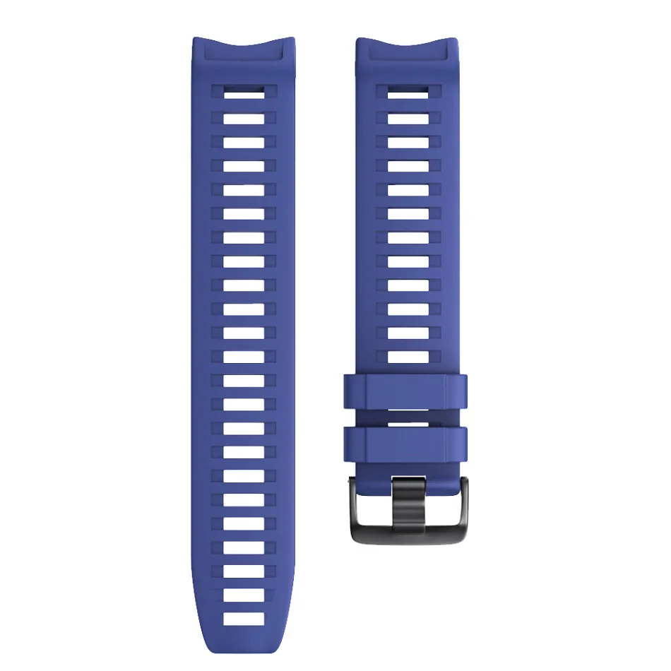 22 мм ширина ремешка для часов Garmin Instinct Мягкая Спортивная Замена для силиконового ремешка ремешок для часов Garmin Instinct умный ремешок для часов - Цвет ремешка: Navy Blue