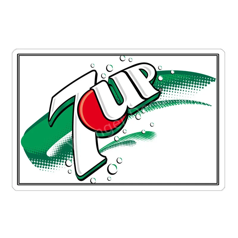 Напитки 7up металлическая жестяная вывеска 7 UP металлический плакат искусство табличка Настенная картина бар паб кафе украшение ретро домашний декор - Цвет: YD1576E