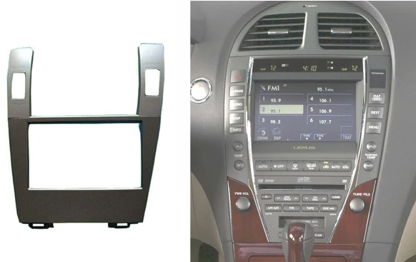 

Double Din CD DVD Stereo Audio Panel For Lexus ES350 Fascia Radio ES 350 Refitting In-Dash Mount Install Dash Kit Face Plate