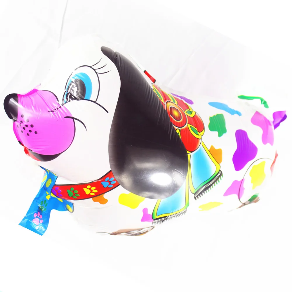 

New 2pcs white skin spotty walking pet balloon birthday wedding party decoration puppy balloon children bionic inflatable toy