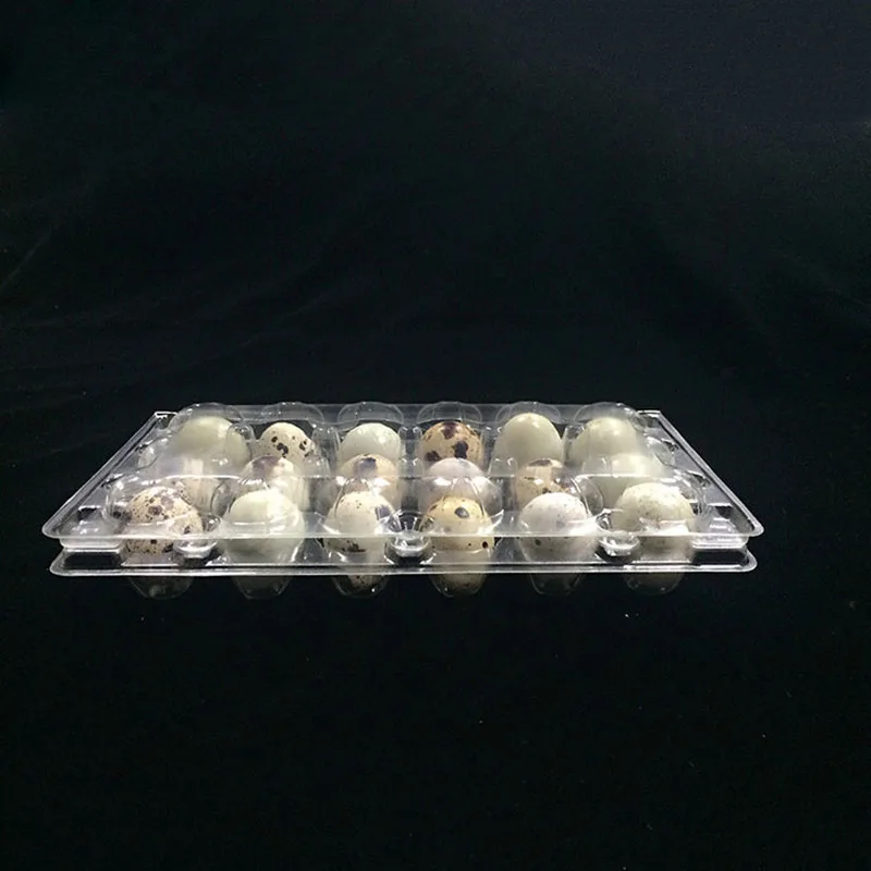 

18 Holes Quail Eggs Container Plastic Clear Egg Tool Packing Package Boxes Wholesale