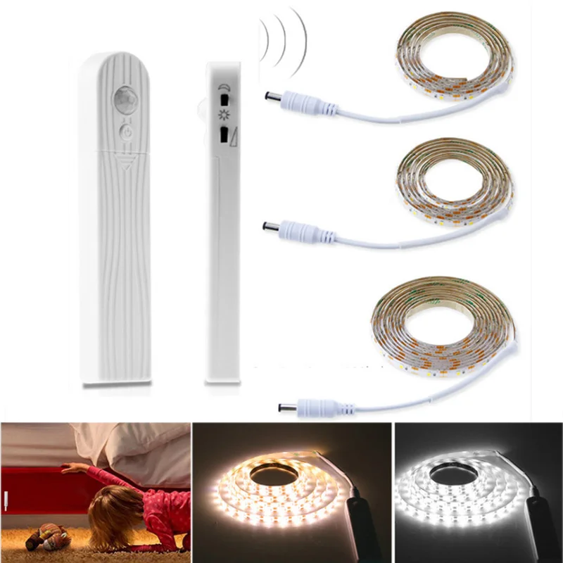 

Novelty Wireless PIR Motion Sensor LED light Bulb 1M-3M 5V USB LED Strip lamp Kitchen Cabinet Bedroom Night lighting Decoration
