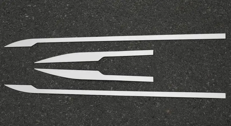 

High quality For Volvo XC60 2018 2019 car styling cover detector ABS Chrome Side Door Body trim stick Strip Molding frame 4pcs