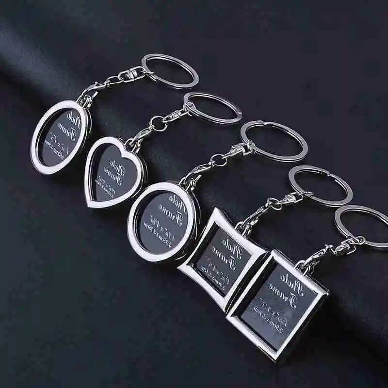 AOJUN 2017 Creative Insert Photo Keychain Keys holder Photo Frame lover
