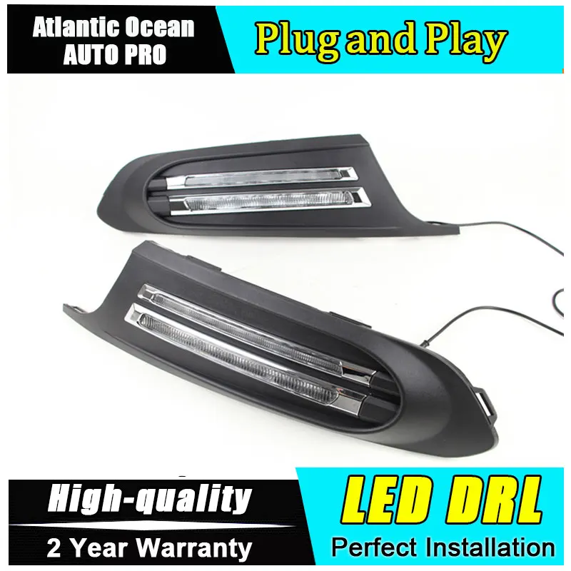 

A&T car styling For VW Jetta LED DRL For Jetta High brightness guide LED DRL  led fog lamps daytime running light