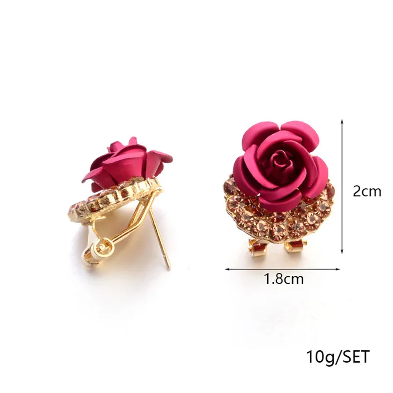 2018 Fashion earrings for women Bohemia Flower Rhinestone  Earrings For Women Summer Style Jewelry Brincos Bijoux Femme J06#N (5)