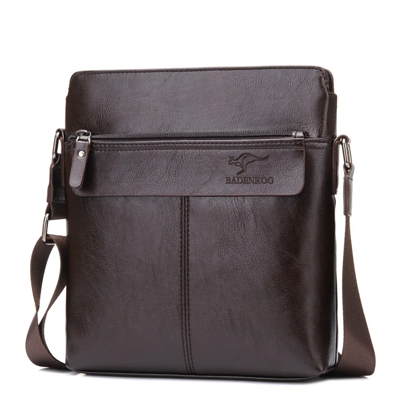 Мужская сумка через плечо, мужская сумка через плечо, мужская сумка и кошелек, набор документов, мужская сумка через плечо - Цвет: Brown