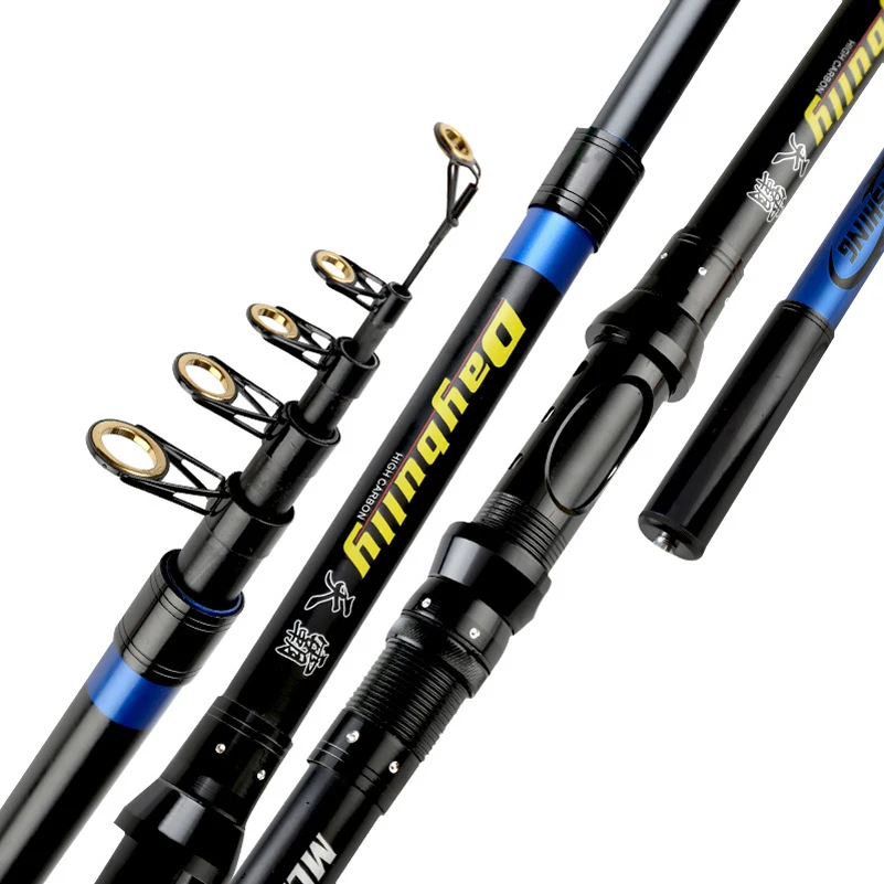 

YUYU Carbon Fiber Telescopic Fishing Rod 2.1m 2.4m 2.7m 3.0m 3.6m Sea Rod Telescopic Fishing Rod Spinning rod Fishing Pole