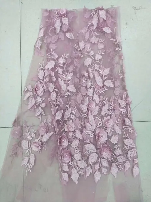 

2017 African Cord Lace High Quality French Lace Fabric With Stones lavender African Lace Fabric For Nigerian Wedding Dresses