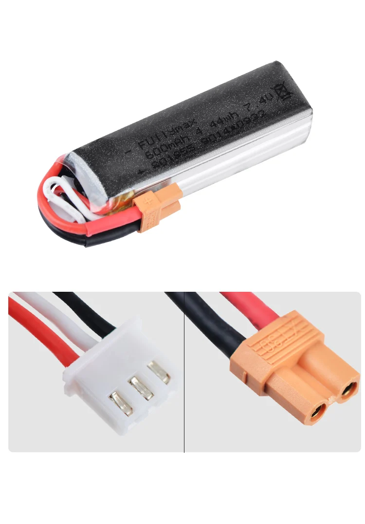3 шт. XK K130 RC части вертолета 7 4 в 600 мАч 25C 2S Lipo батарея с разъемом XT30 для