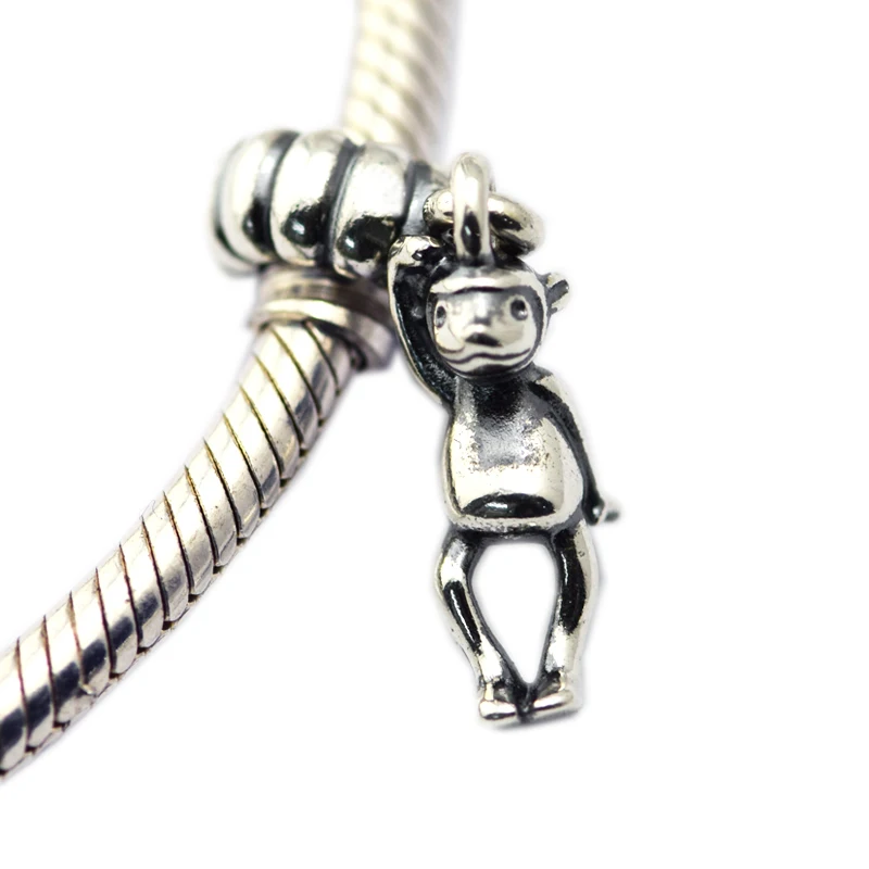 

100% 925 Sterling Silver Monkey Animal Charms Beads for Women Fits Original Bracelets Necklace Charm Silver 925 Jewelry