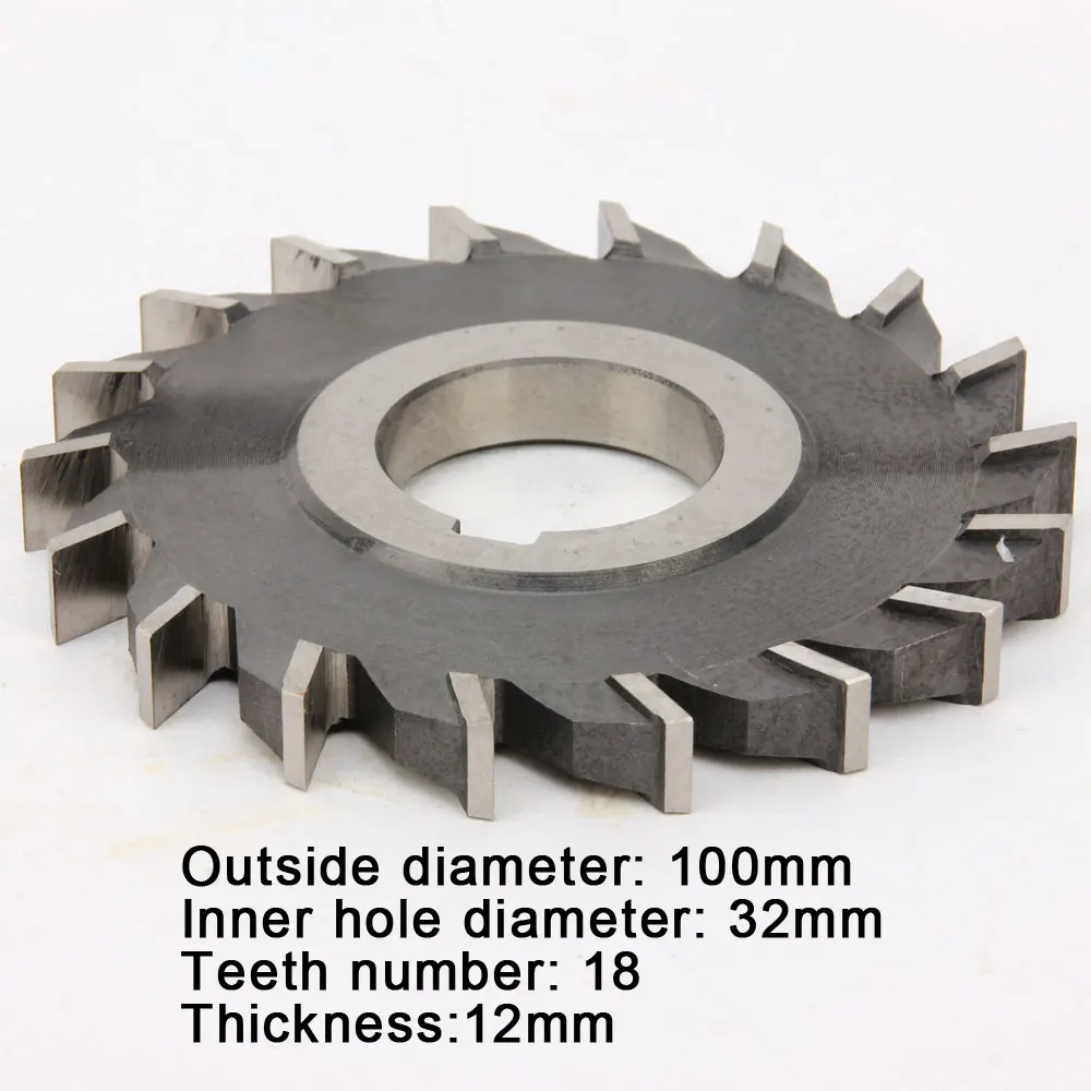 HSS резец по дереву 1 шт. 100mm4*5*6*8*10*12*14*16*18*20*22*24 прямой зуб мельница три лезвия резак металла фреза - Длина режущей кромки: 100x12