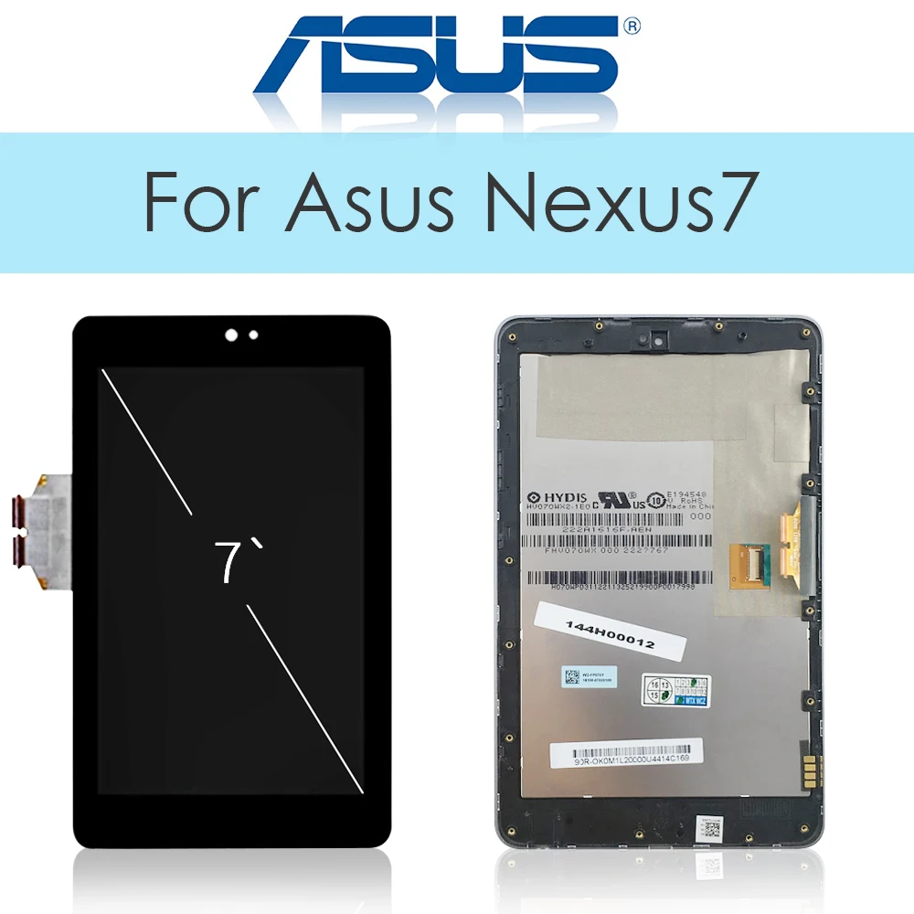 

Original LCD For Asus Google Nexus 7 1st ME370 2012 LCD Display + Touch Screen Digitizer Glass With Frame Assembly