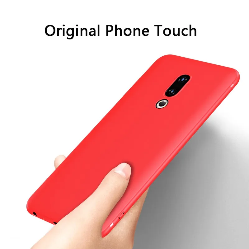 Матовый ТПУ чехол PDGB для Meizu 15 Lite M15 16th Plus 16 16X 16S M8 V8 Pro X8 однотонный мягкий из ярких