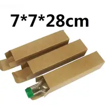 200 шт. 7*7*28 см бумага для творчества Коробка прямоугольная оливковое масло/Красное вино/Пиво/эфирное масло/бутылка окно коробки для упаковки SN1719
