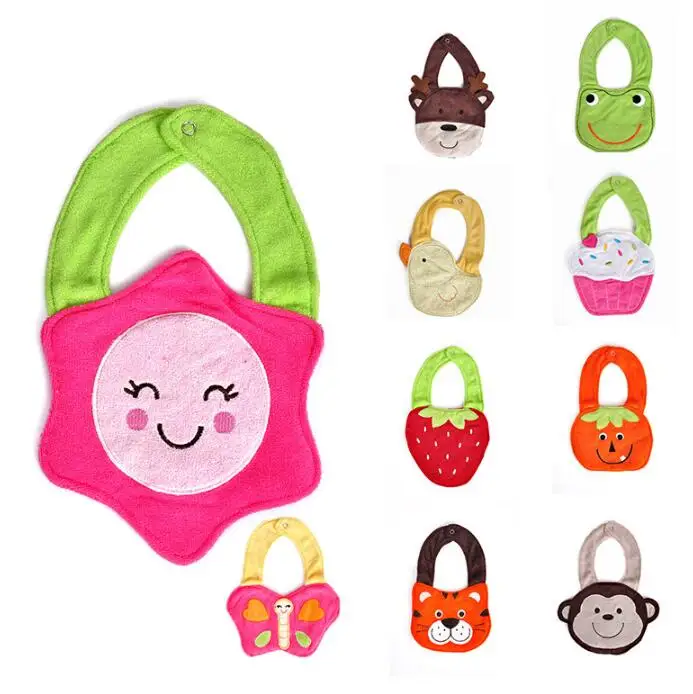 

Animal Baby Kids Bibs Toddlers Saliva boys girls newborn Feeding lunch infant Burp Children Cheap stuff Cloths Towel