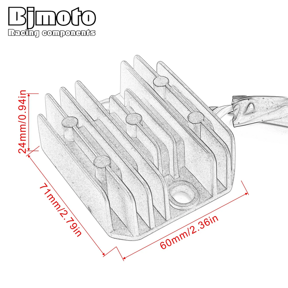 Выпрямитель регулятора для мотоцикла BJMOTO 34L 81960 A0 Yamaha XT600 XT600N 43F XT600H XT600Z Tenere 55