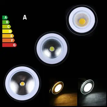 

New LED Downlight COB Dimmable 10W 15W 20W LED COB Panel Light AC90-260V Recessed COB Downlight Glass Cover LED Spot bulb