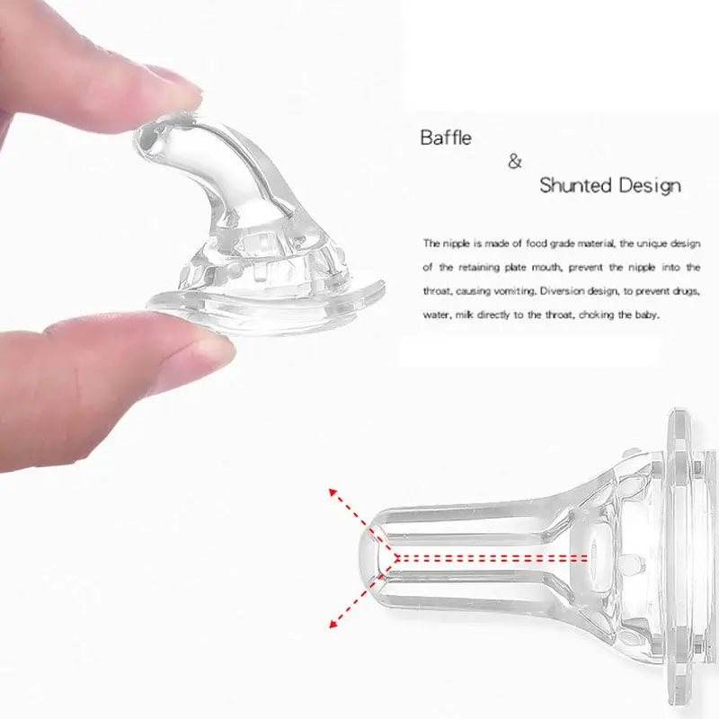 Горячий продавать Новорожденный анти-разбивающий шприц медицина соска для кормления головы питание новорожденного устройства подачи воды