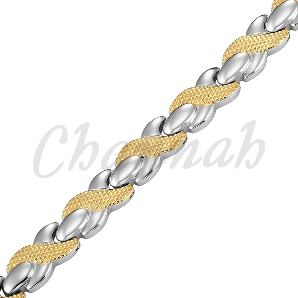 Escalus мужской браслет цепочка целебное магнитное здоровье нержавеющая сталь классический серебристый цвет браслеты Неодимовый Шарм Нежные мужские