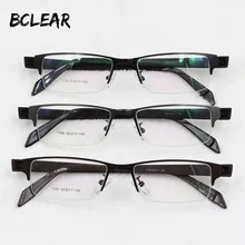 BCLEAR, хит, полуободковая оптическая оправа для мужчин, высокое качество, модный стиль, для мужчин, сплав, полуободок, очки с TR, удобные