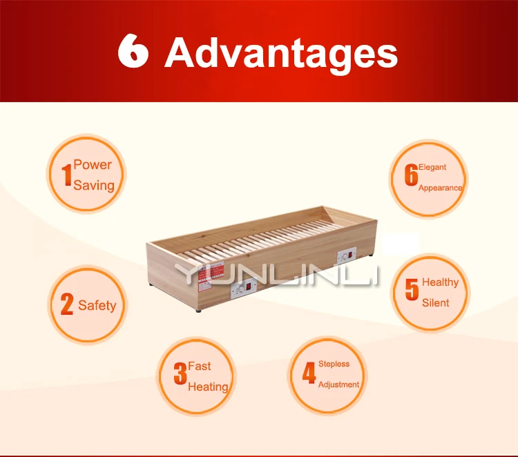 Электрический подогреватель для ног бытовой подогреватель для ног из массива дерева подогреватель для ног MF-140