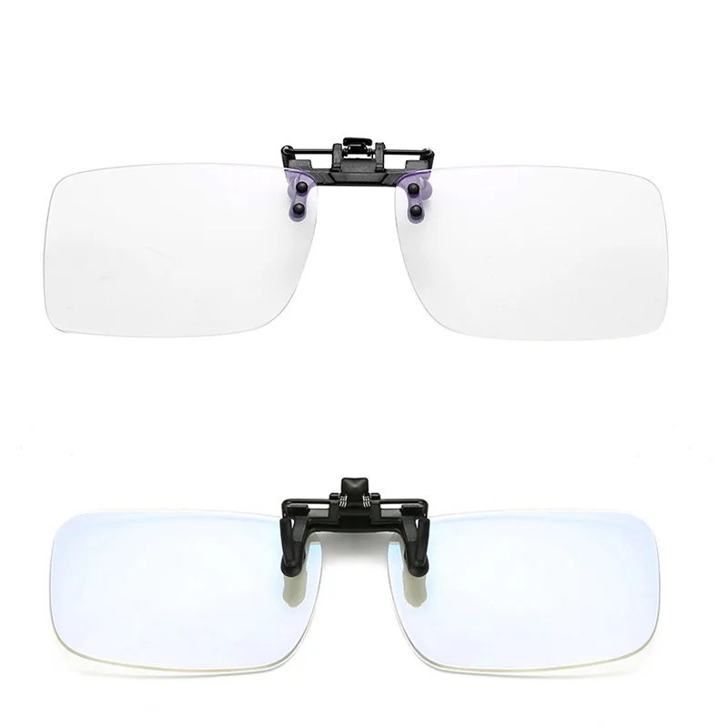 Mayitr Anti Blue Ray Anti-fatigue Glasses Blue Light Blocking Clip On Glasses 2 Colors For Computer Protection Gaming Glasses