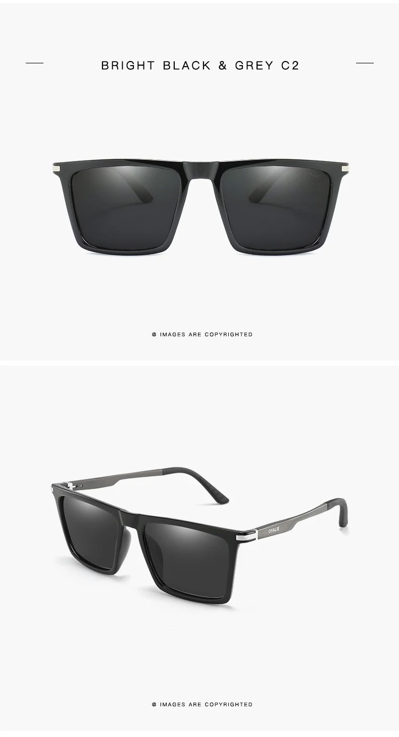 OYALIE квадратные поляризационные солнцезащитные очки Для женщин Fashionale UV400 зеркальные очки для вождения Для мужчин Спорт на открытом воздухе, солнце очки 7035