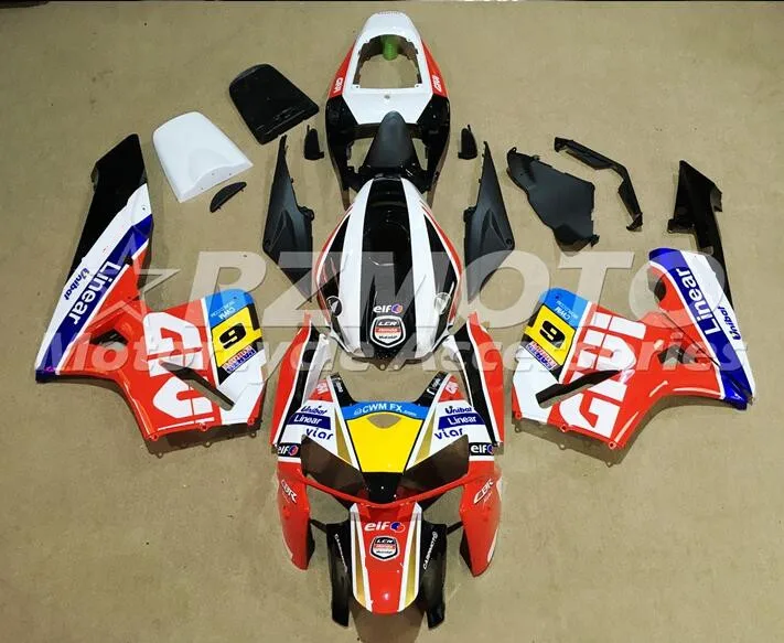 

ACE KITS New ABS Injection Fairings Kit Fit For HONDA CBR600F5 2005 2006 CBR600F5 05 06 Black Red F28