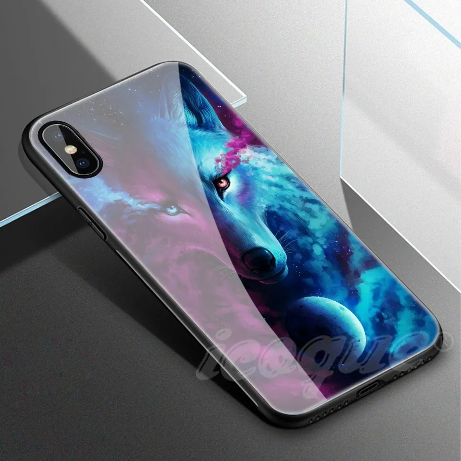 Animal Case for iPhone X 8 Plus Luxury iphonex Coque Glass Phone Cases for iPhone 8 Plus X 7 6s 6 Plus Case Silicone Cute Cover (14)