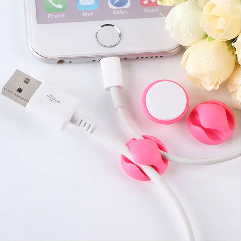 

Multipurpose Cable Clips Self Adhesive Black Round Cable Clip Holders for Organizing Cable Cords Home and Office Cable Clip Powe