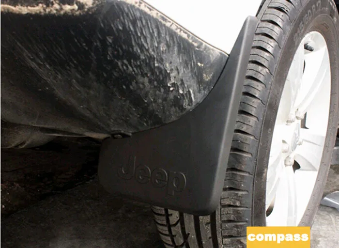 4 шт. ABS литой Всплеск брызговики щитки Набор для Jeep Compass 2011 2012 2013 2014|splash guard|flaps splash