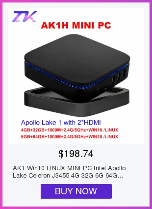 T11 WIN10 лицензированный мини-ПК Intel Atom Z8350 1,4 GHz 4 GB + 32 GB Wnidows 10 Поддержка 2,5 inch HDD VGA и HDMI Двойной Выход 5,8 ГГц Wi-Fi