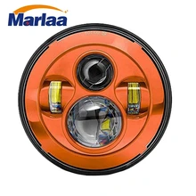 Marlaa 7inch Daymaker LED Headlight Bulbs for Harley Davidson Deluxe Switchback Road King Yamaha Motorcycle Lights Headlamps