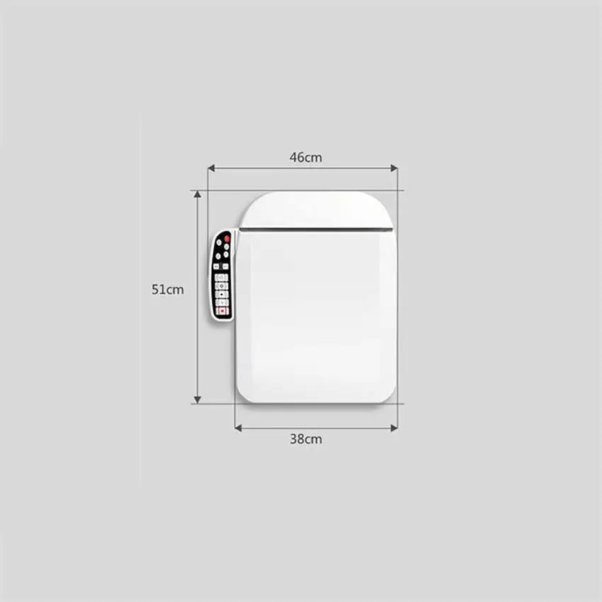 XLA105 автоматический стульчак с электроподогревом Водонепроницаемый умный туалет крышка мгновенного нагрева биде Крышка бытовой Смарт крышка унитаза - Цвет: A
