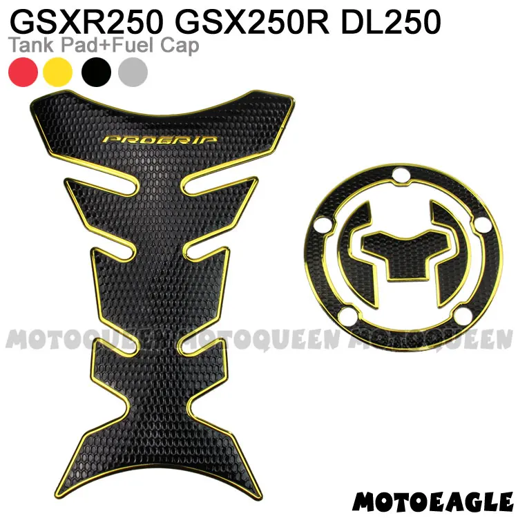 SUZUKI GSXR250 GSX-S1000 5D Carbon Fiber Tank Protector Pad Gas cap Sticker